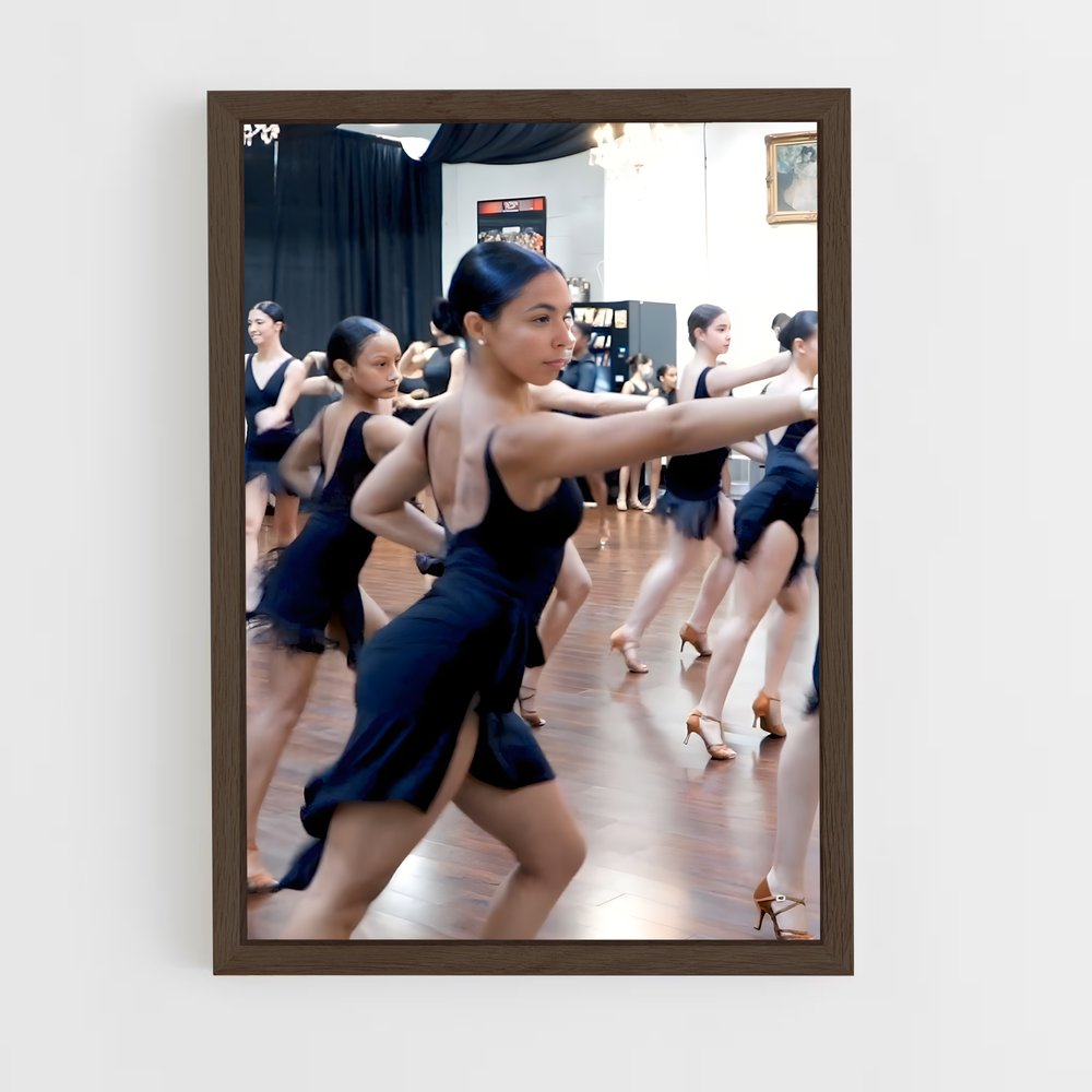 ap-latin dance-7 cadre Bois foncé