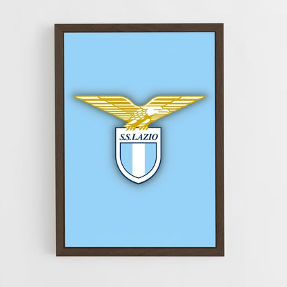 ap-lazio flag-1 cadre Bois foncé