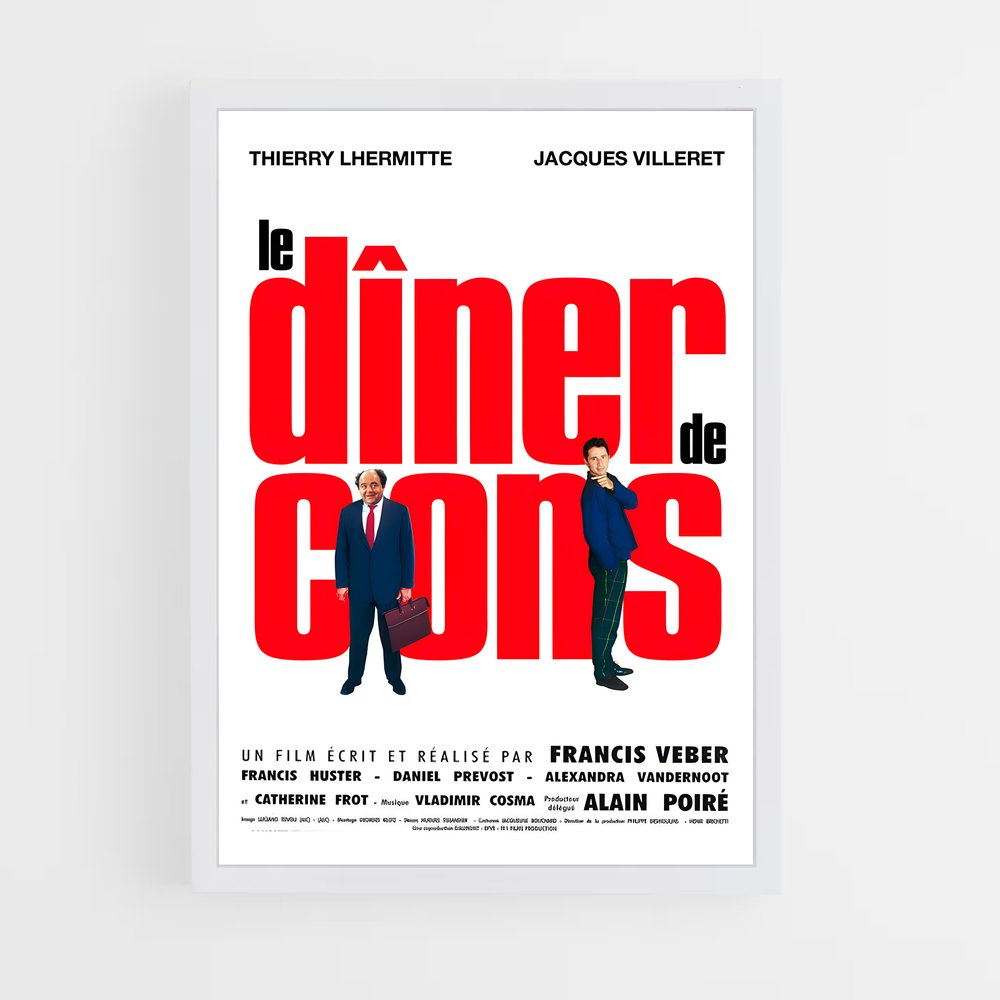 ap-le diner de cons-1 cadre Blanc