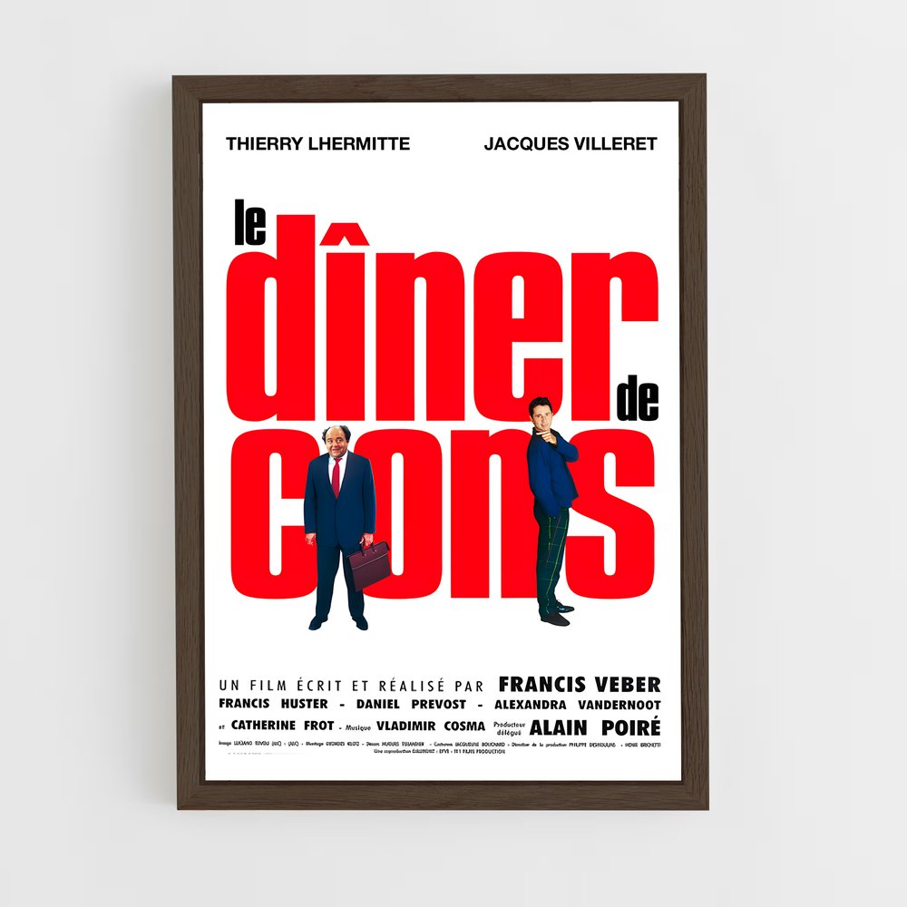 ap-le diner de cons-1 cadre Bois foncé