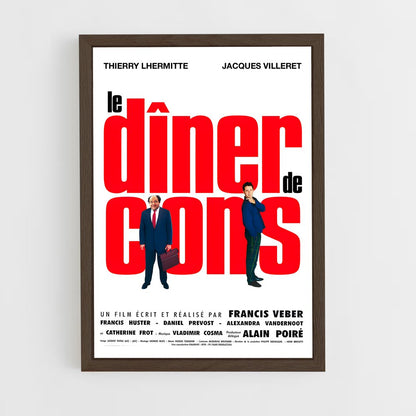 ap-le diner de cons-1 cadre Bois foncé