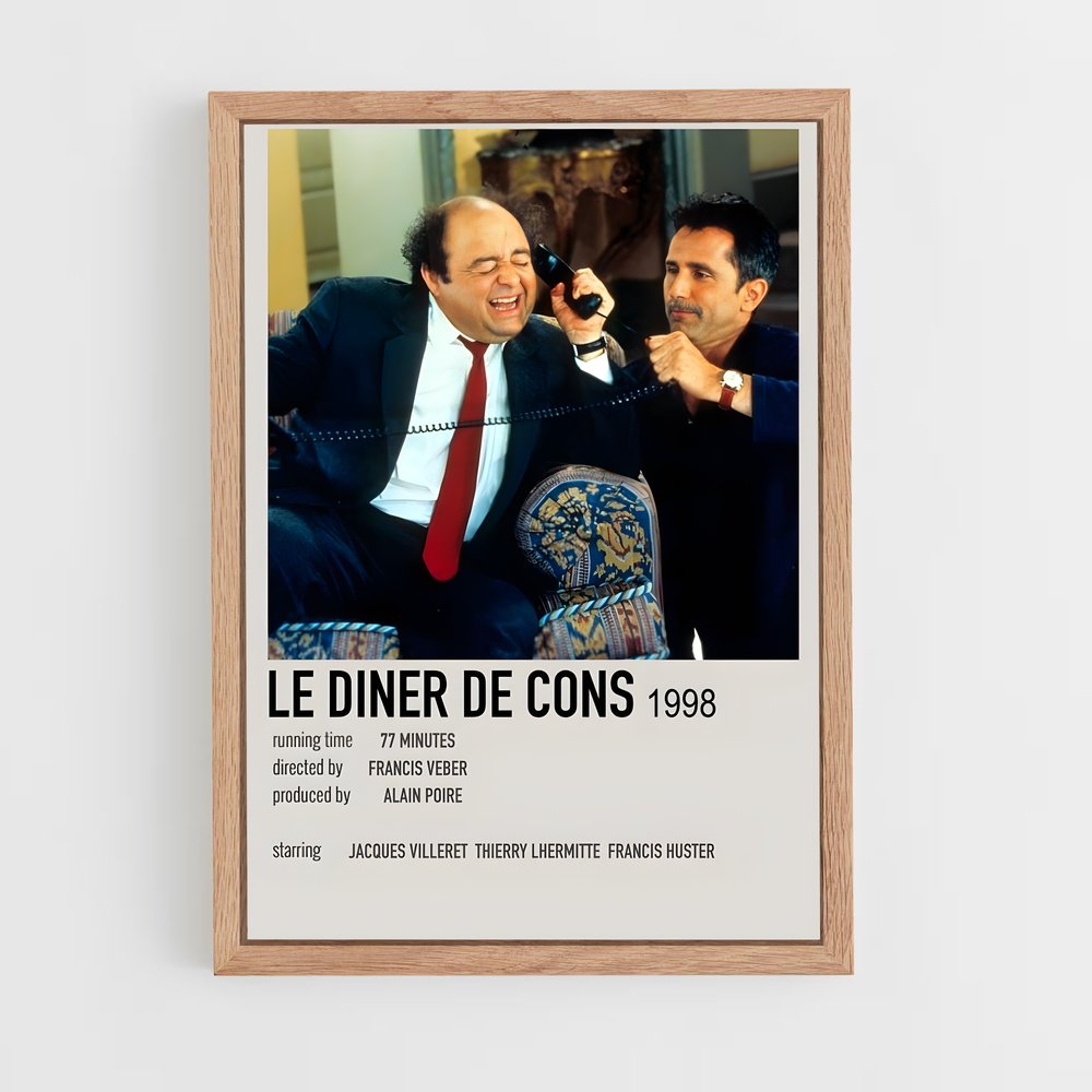 ap-le diner de cons-2 cadre Bois clair
