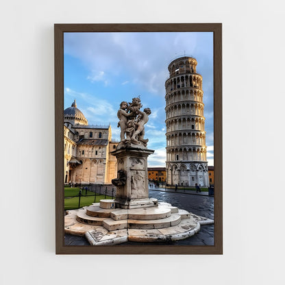 ap-leaning tower pisa-11 cadre Bois foncé