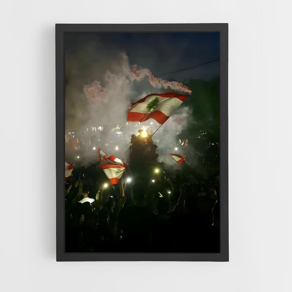 ap-lebanon flag-3 cadre Noir