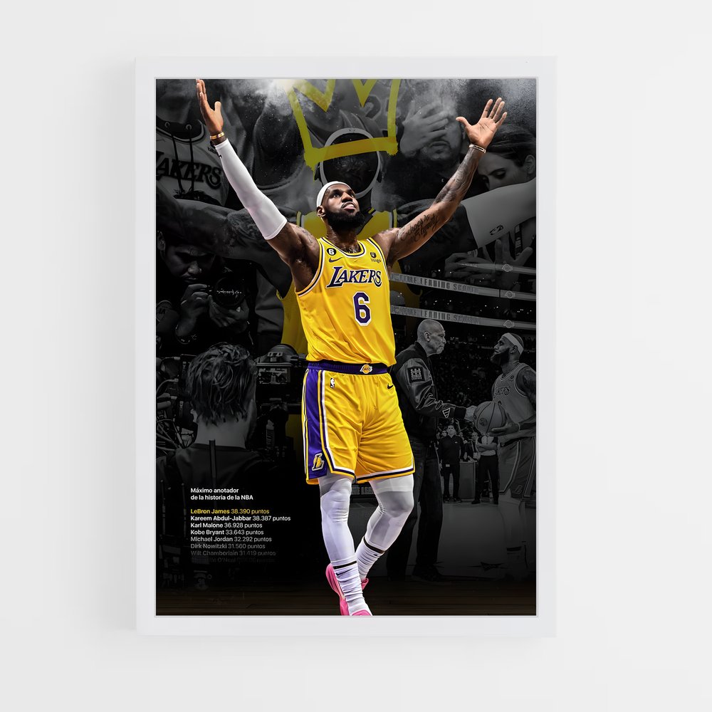 ap-lebron james-3 cadre Blanc