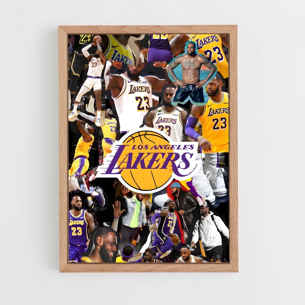 ap-lebron james-4 cadre Bois clair
