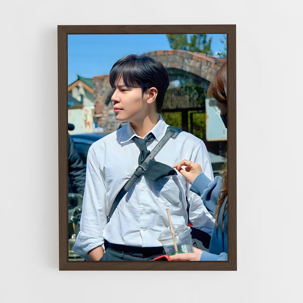 ap-lee kyung-kyu-9 cadre Bois foncé