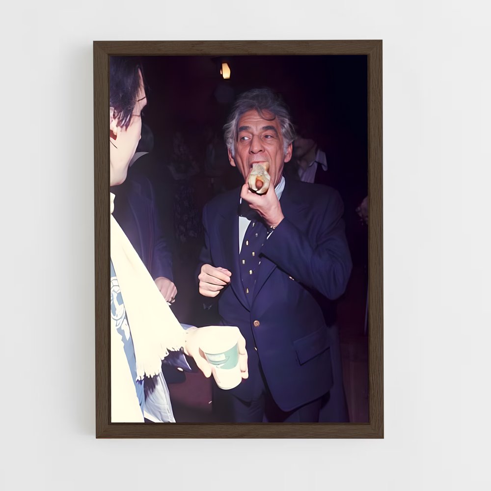 ap-leonard bernstein-1 cadre Bois foncé
