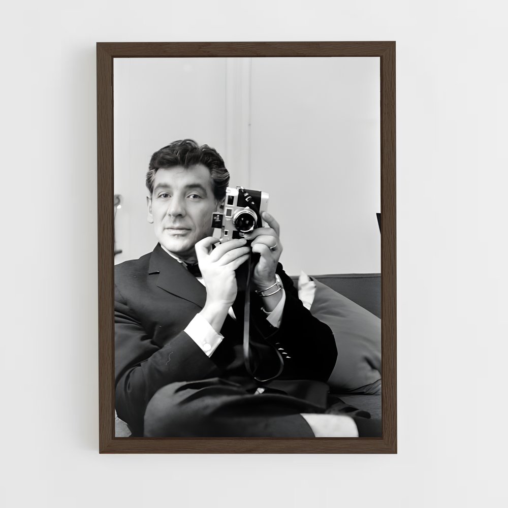 ap-leonard bernstein-2 cadre Bois foncé