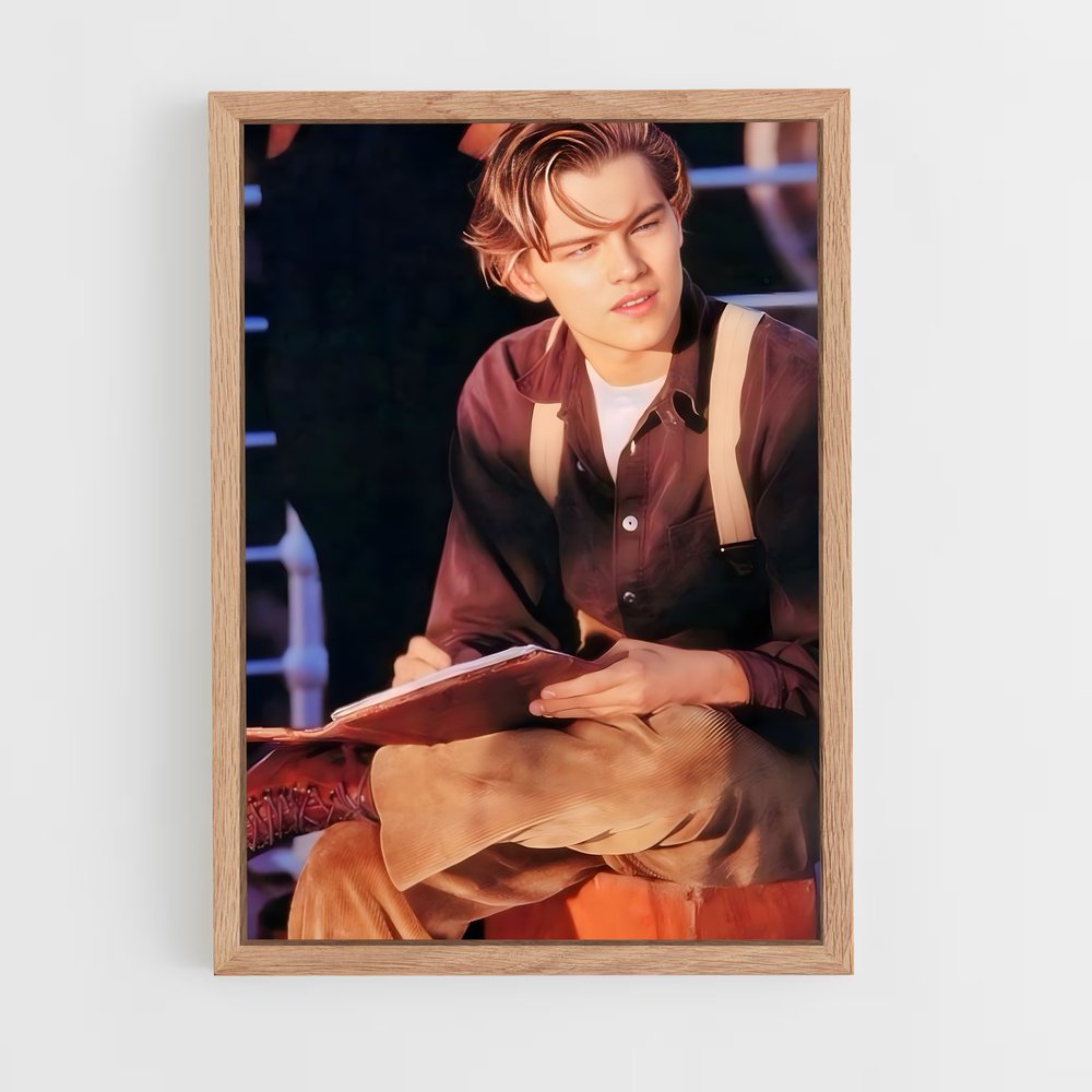 ap-leonardo dicaprio-8 cadre Bois clair