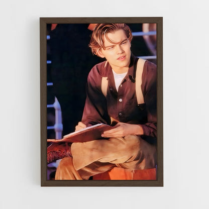 ap-leonardo dicaprio-8 cadre Bois foncé