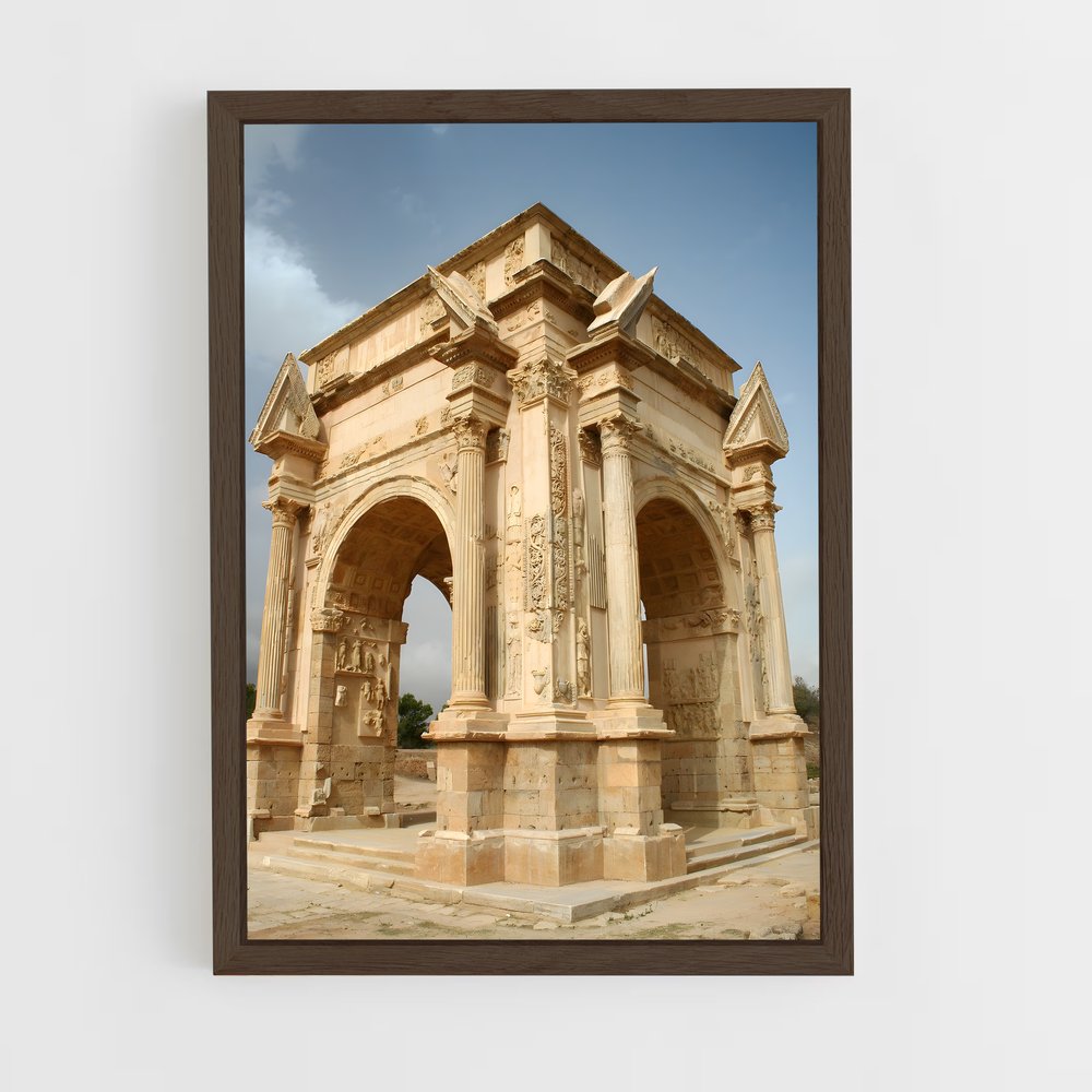 ap-leptis magna-1 cadre Bois foncé