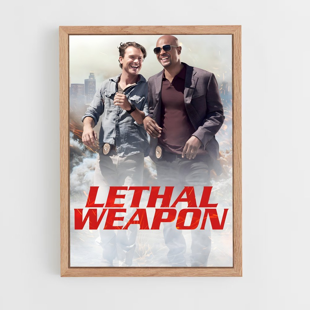 ap-lethal weapon-2 cadre Bois clair