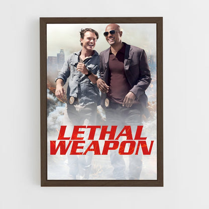 ap-lethal weapon-2 cadre Bois foncé