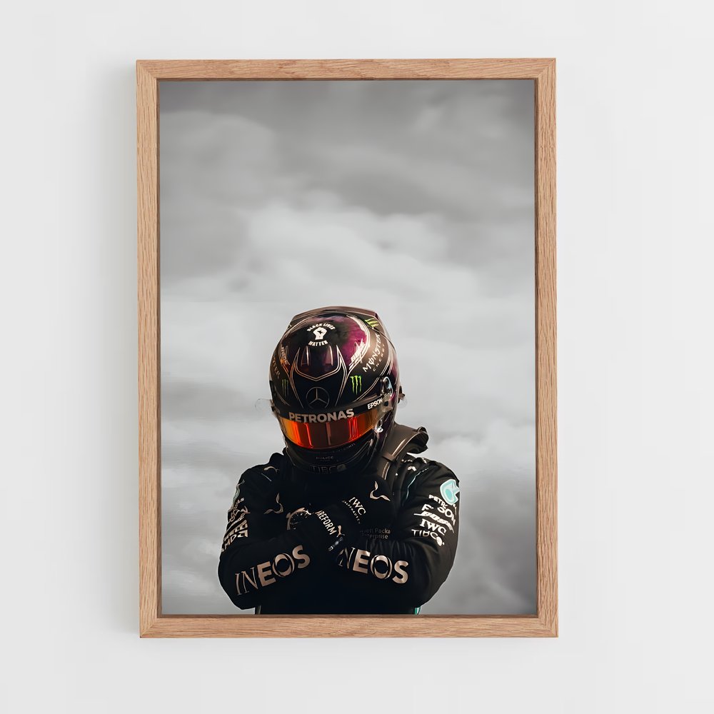 ap-lewis hamilton-1 cadre Bois clair