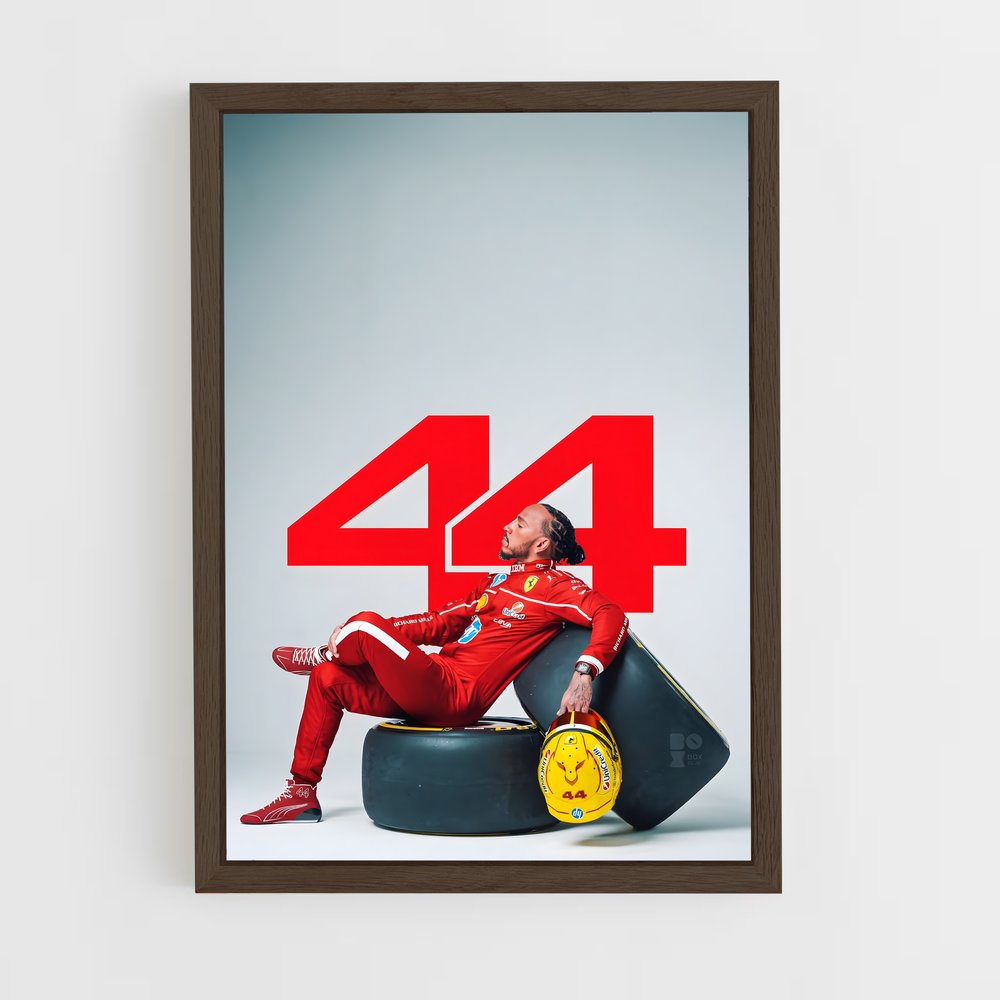 ap-lewis hamilton-6 cadre Bois foncé
