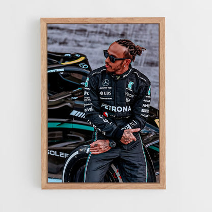 ap-lewis hamilton-7 cadre Bois clair