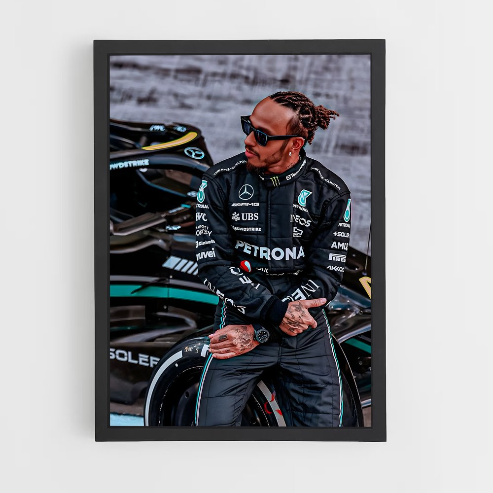 ap-lewis hamilton-7 cadre Noir