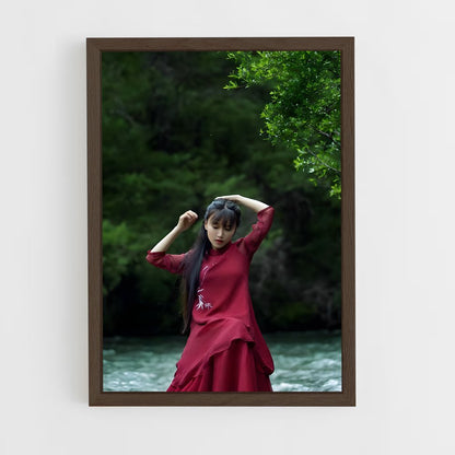 ap-li ziqi-5 cadre Bois foncé