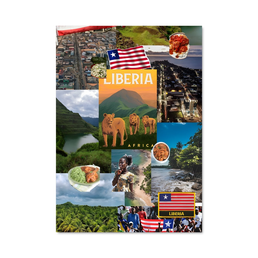 Poster Couleurs de Liberia