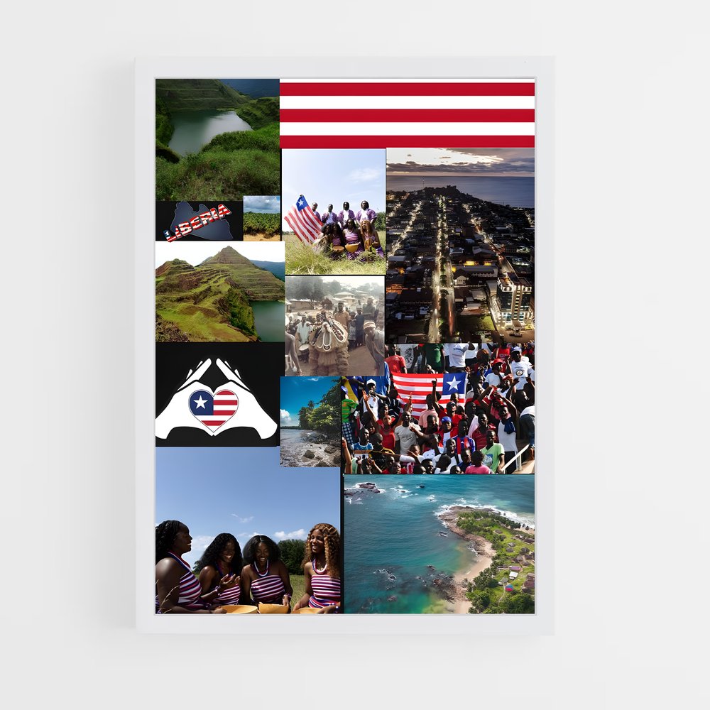 ap-liberia flag-1 cadre Blanc