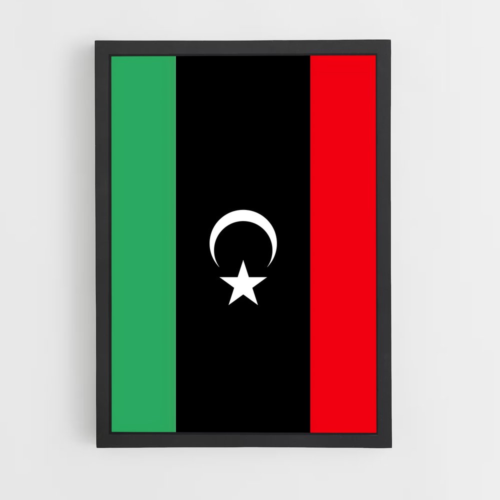 ap-libya flag-4 cadre Noir