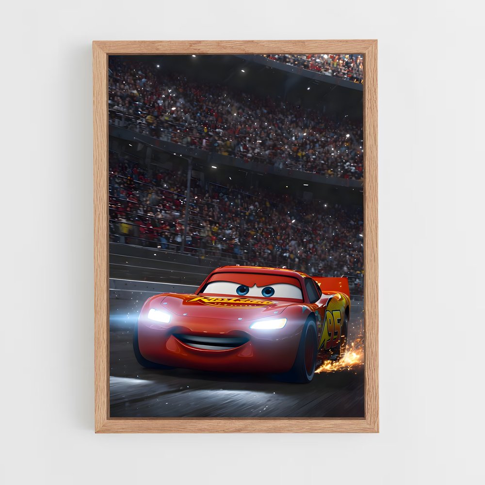 ap-lightning mcqueen-5 cadre Bois clair