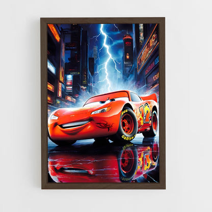 ap-lightning mcqueen-7 cadre Bois foncé