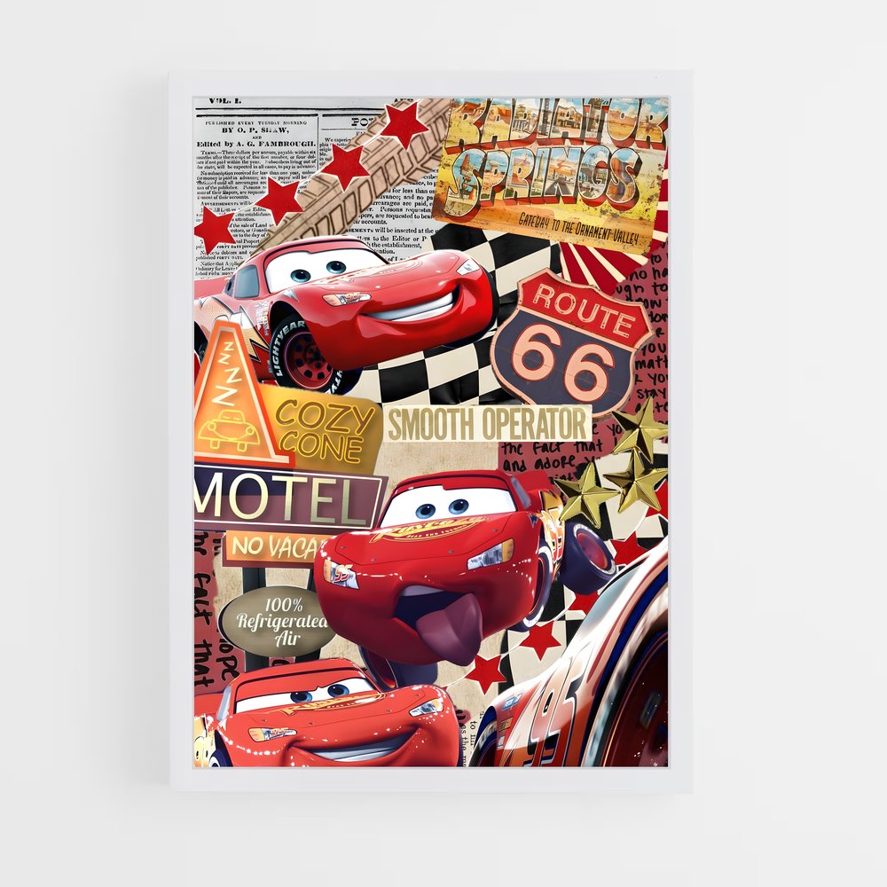 ap-lightning mcqueen-8 cadre Blanc