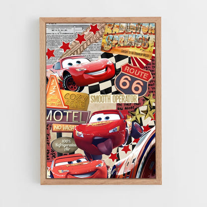 ap-lightning mcqueen-8 cadre Bois clair