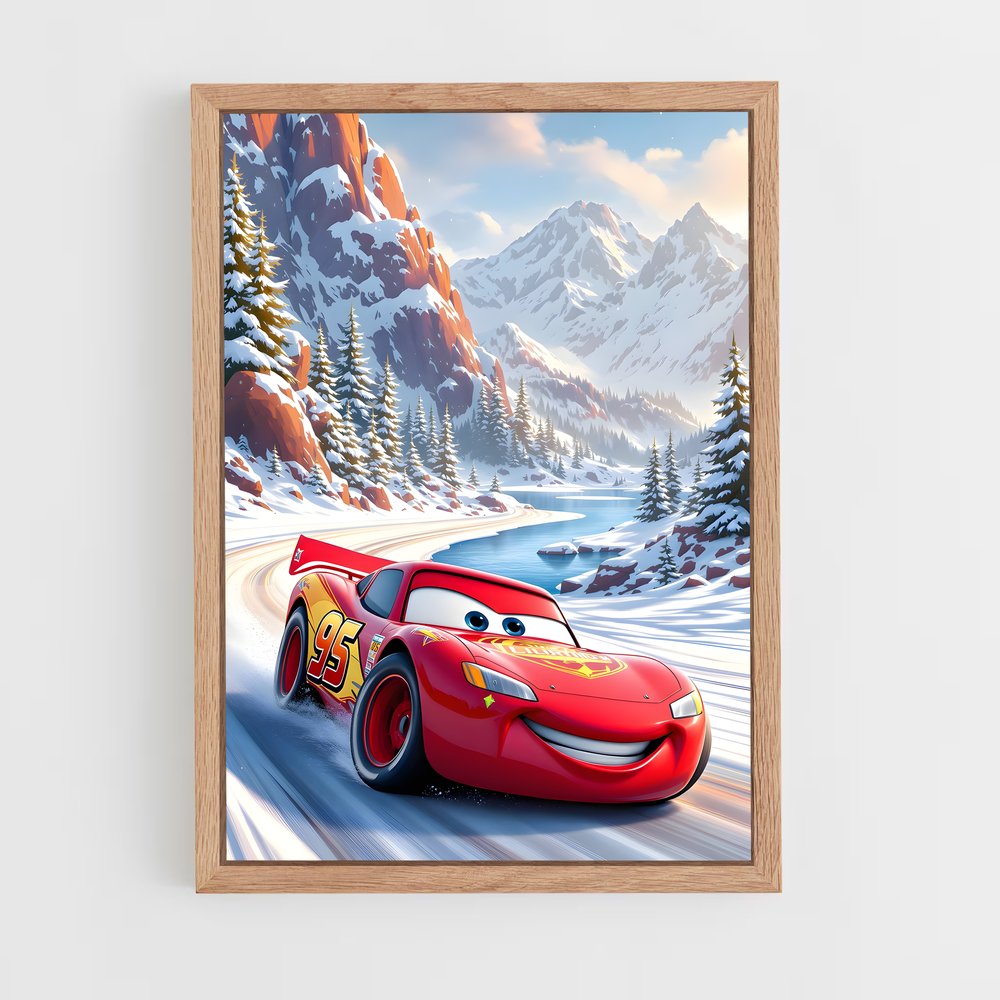 ap-lightning mcqueen cars-3 cadre Bois clair