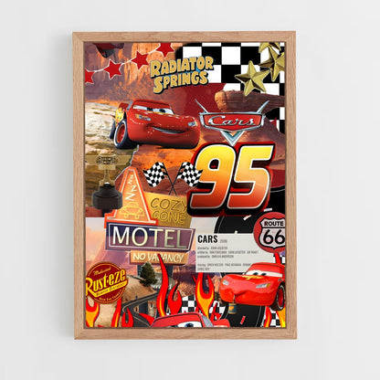 ap-lightning mcqueen cars-4 cadre Bois clair