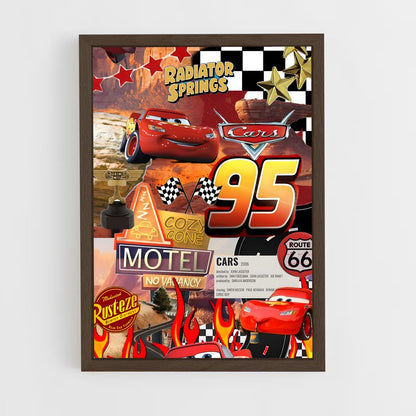 ap-lightning mcqueen cars-4 cadre Bois foncé