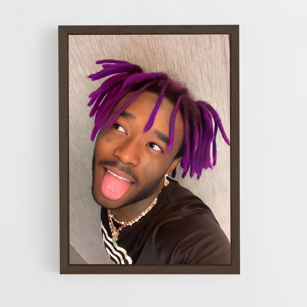 ap-lil uzi vert-3 cadre Bois foncé