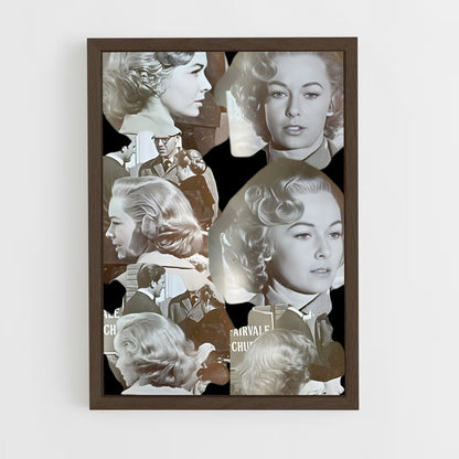 ap-lila crane-1 cadre Bois foncé