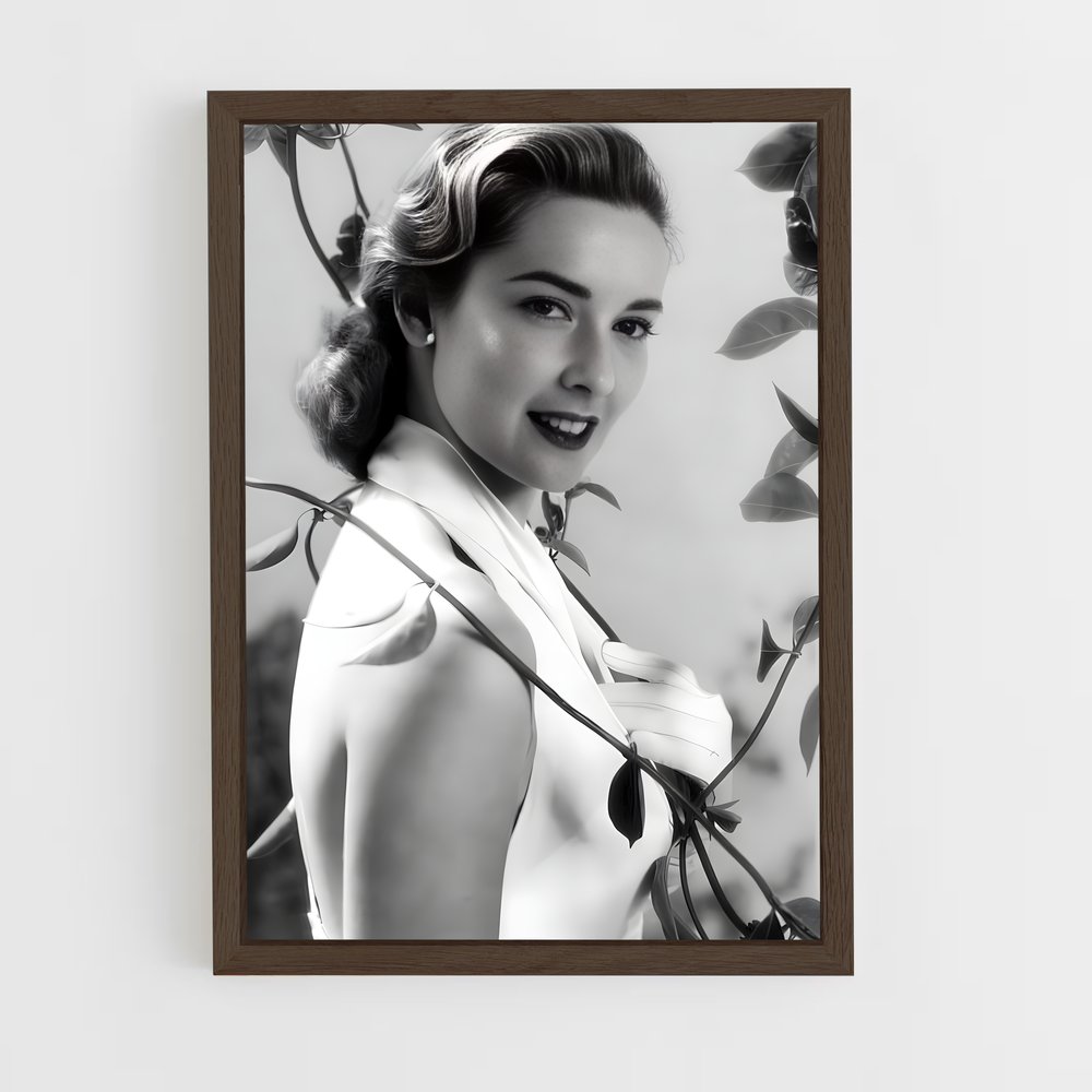ap-lila crane-2 cadre Bois foncé