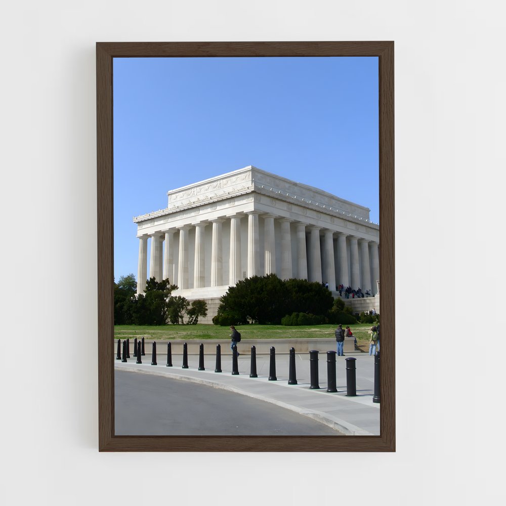 ap-lincoln memorial-1 cadre Bois foncé