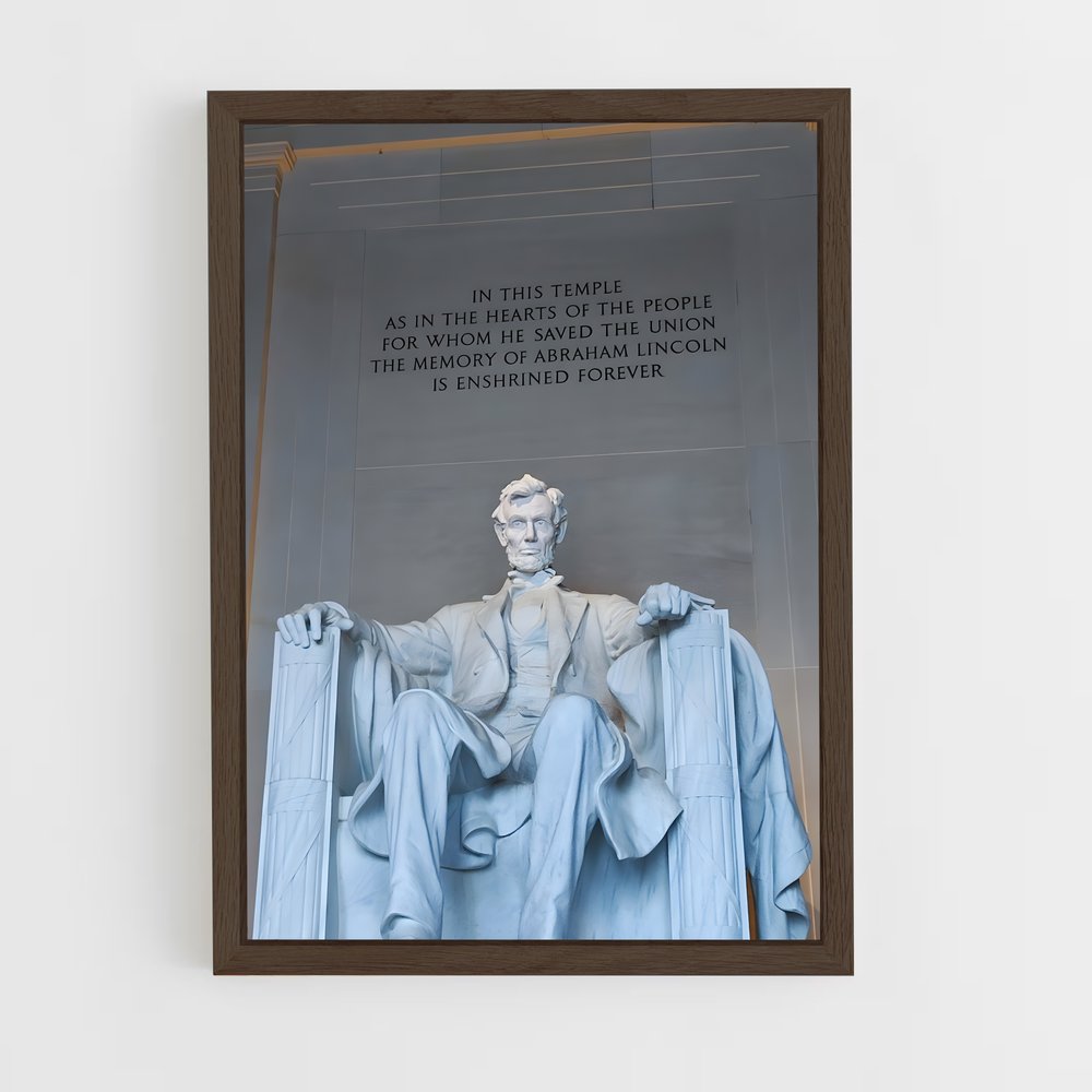 ap-lincoln memorial-2 cadre Bois foncé