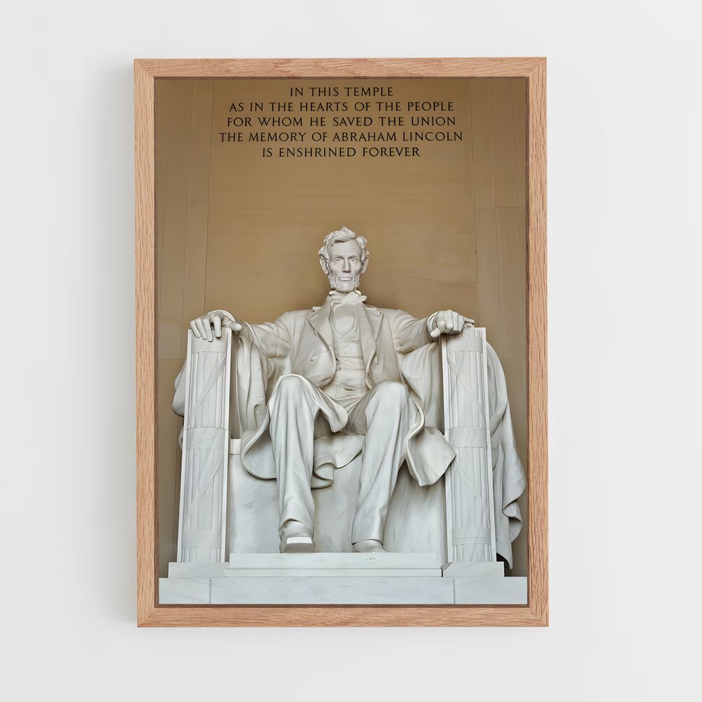 ap-lincoln memorial-4 cadre Bois clair