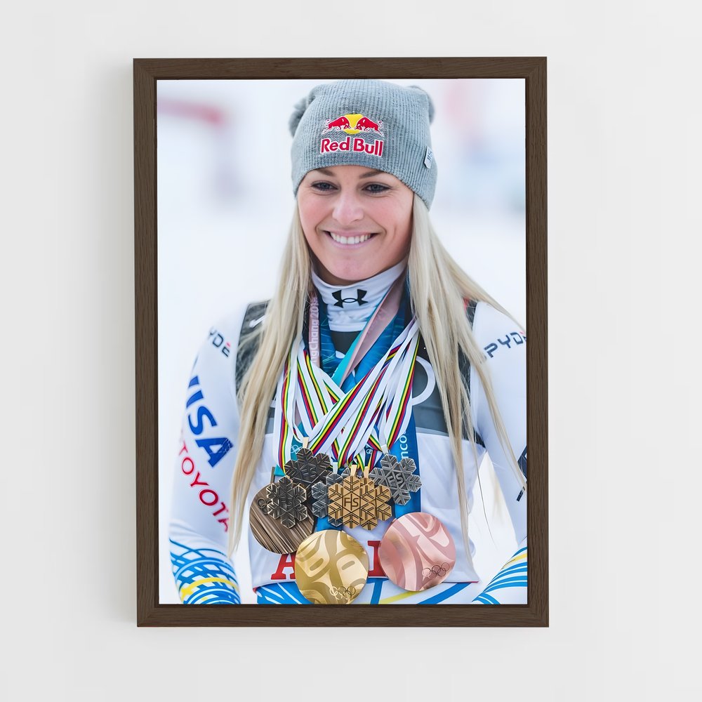 ap-lindsey vonn-3 cadre Bois foncé