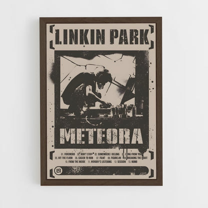 ap-linkin park-3 cadre Bois foncé