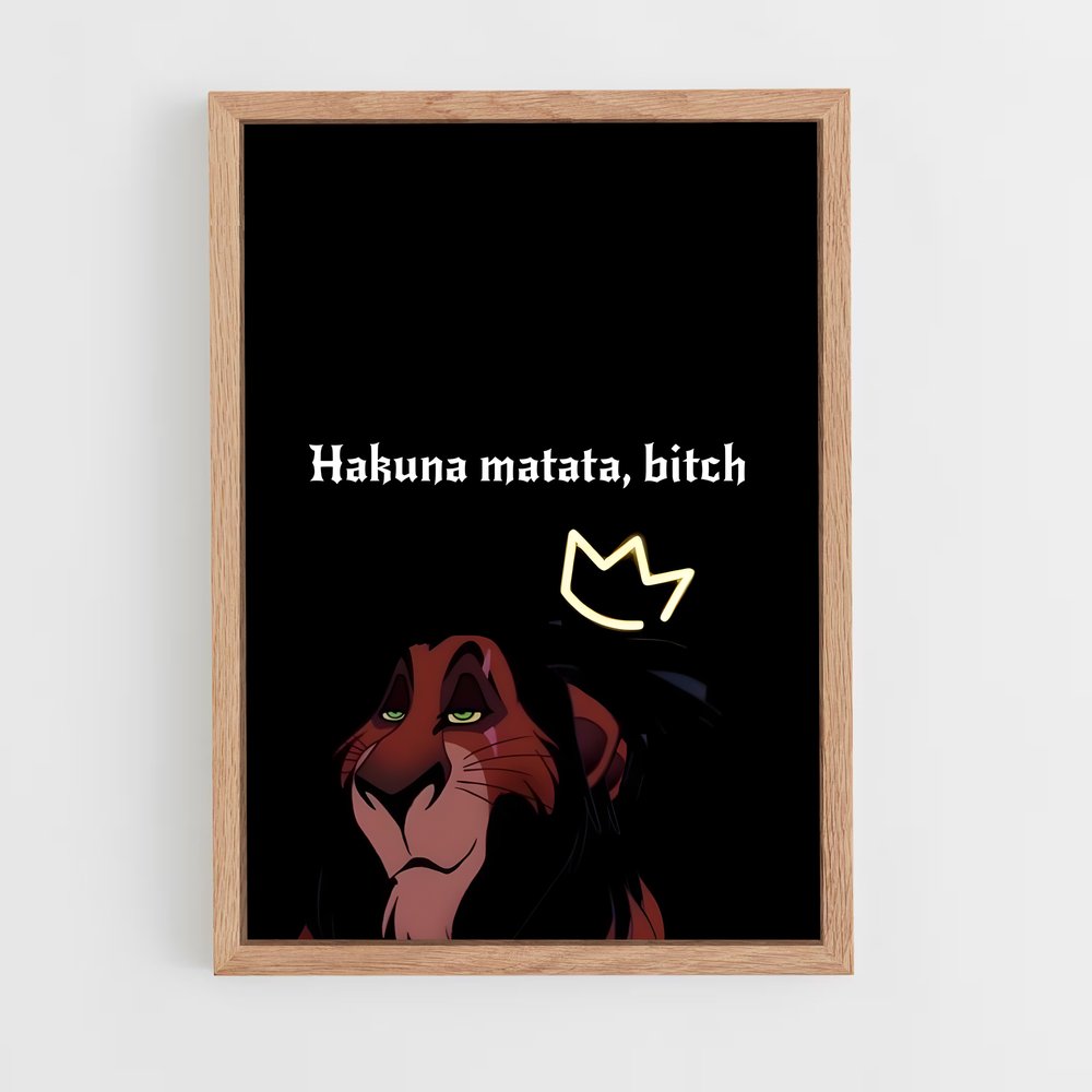 ap-lion king-3 cadre Bois clair