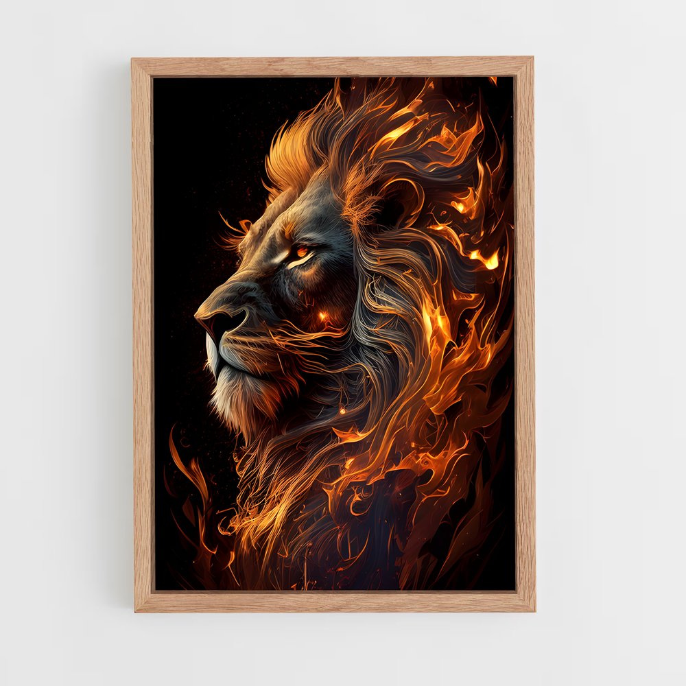 ap-lion king-7 cadre Bois clair