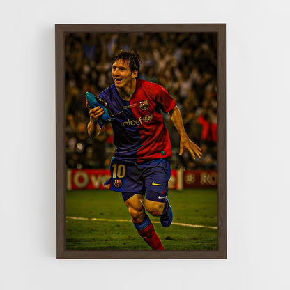 ap-lionel messi-13 cadre Bois foncé