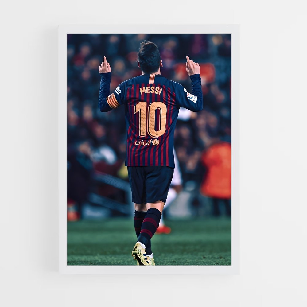 ap-lionel messi-16 cadre Blanc