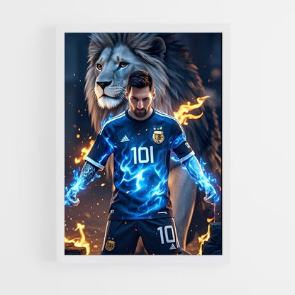 ap-lionel messi-6 cadre Blanc