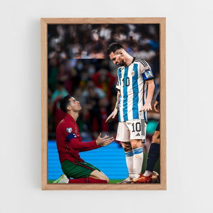 ap-lionel messi-9 cadre Bois clair