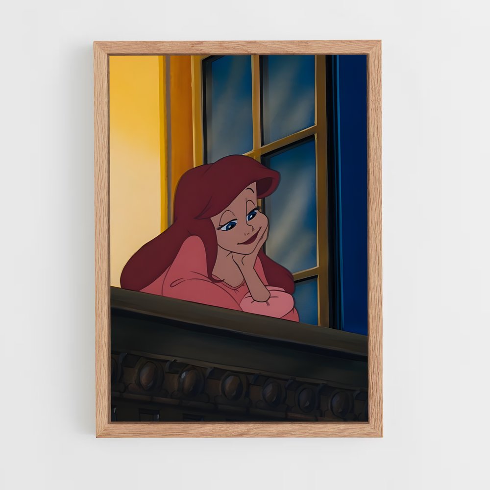 ap-little mermaid-1 cadre Bois clair