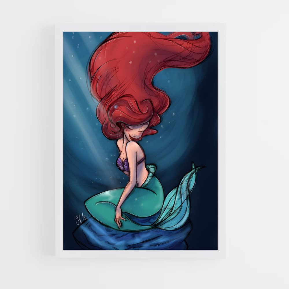 ap-little mermaid-5 cadre Blanc