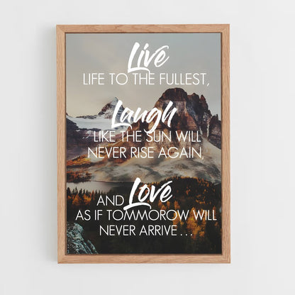 ap-live laugh love-1 cadre Bois clair